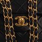 Chanel Quilted Lambskin 24K Gold Small Double Flap Shoulder Bag