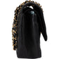 Chanel Quilted Caviar Leather Jumbo Double Flap Crossbody Bag