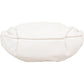 Prada White Soft Calf Leather Ruched Shoulder Bag