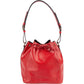 Louis Vuitton Red Epi Leather Sac Noé Petit Shoulder Bag