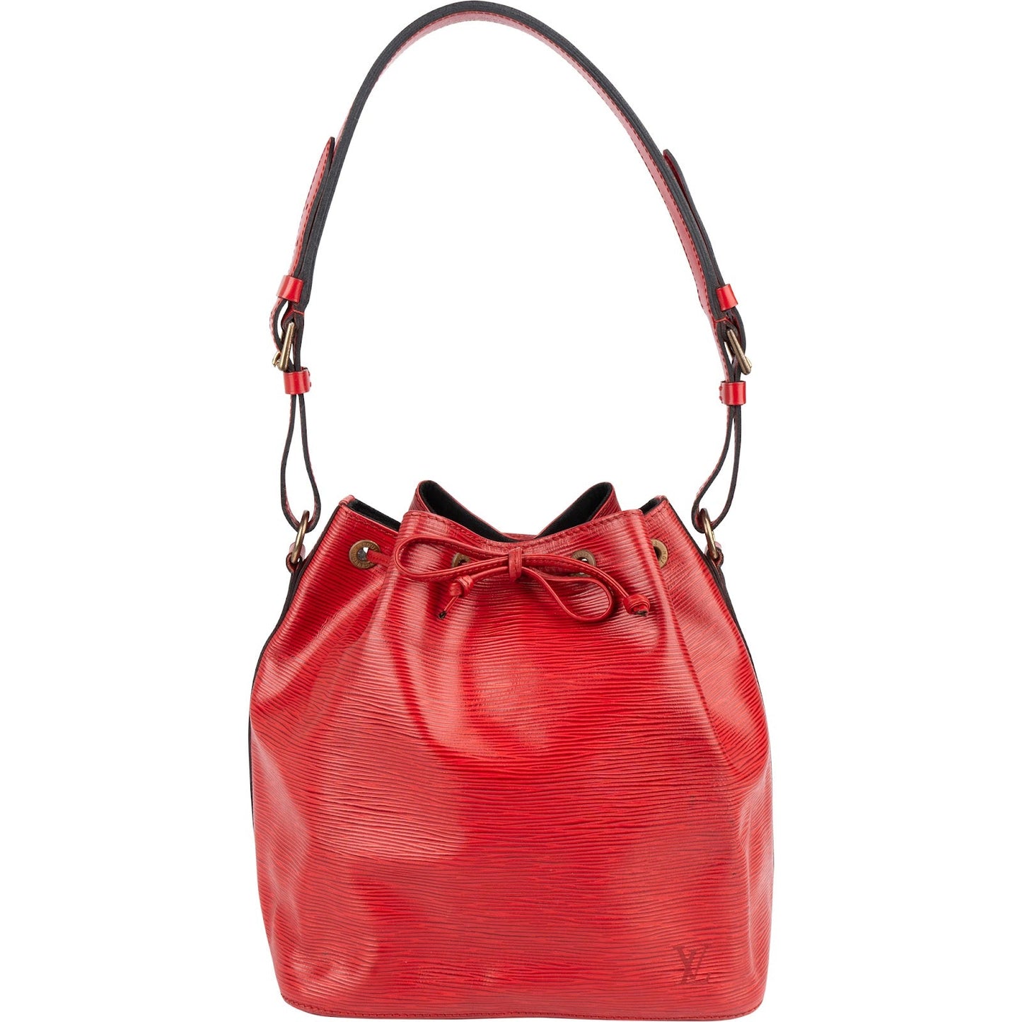 Louis Vuitton Red Epi Leather Sac Noé Petit Shoulder Bag