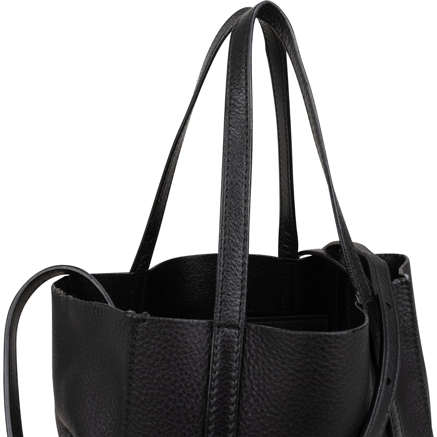 Balenciaga Grained Calfskin Everyday Small Tote Crossbody Handbag