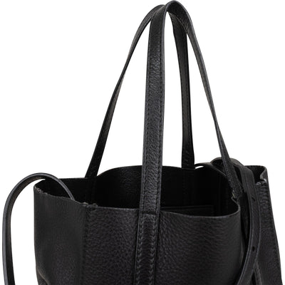 Balenciaga Grained Calfskin Everyday Small Tote Crossbody Handbag