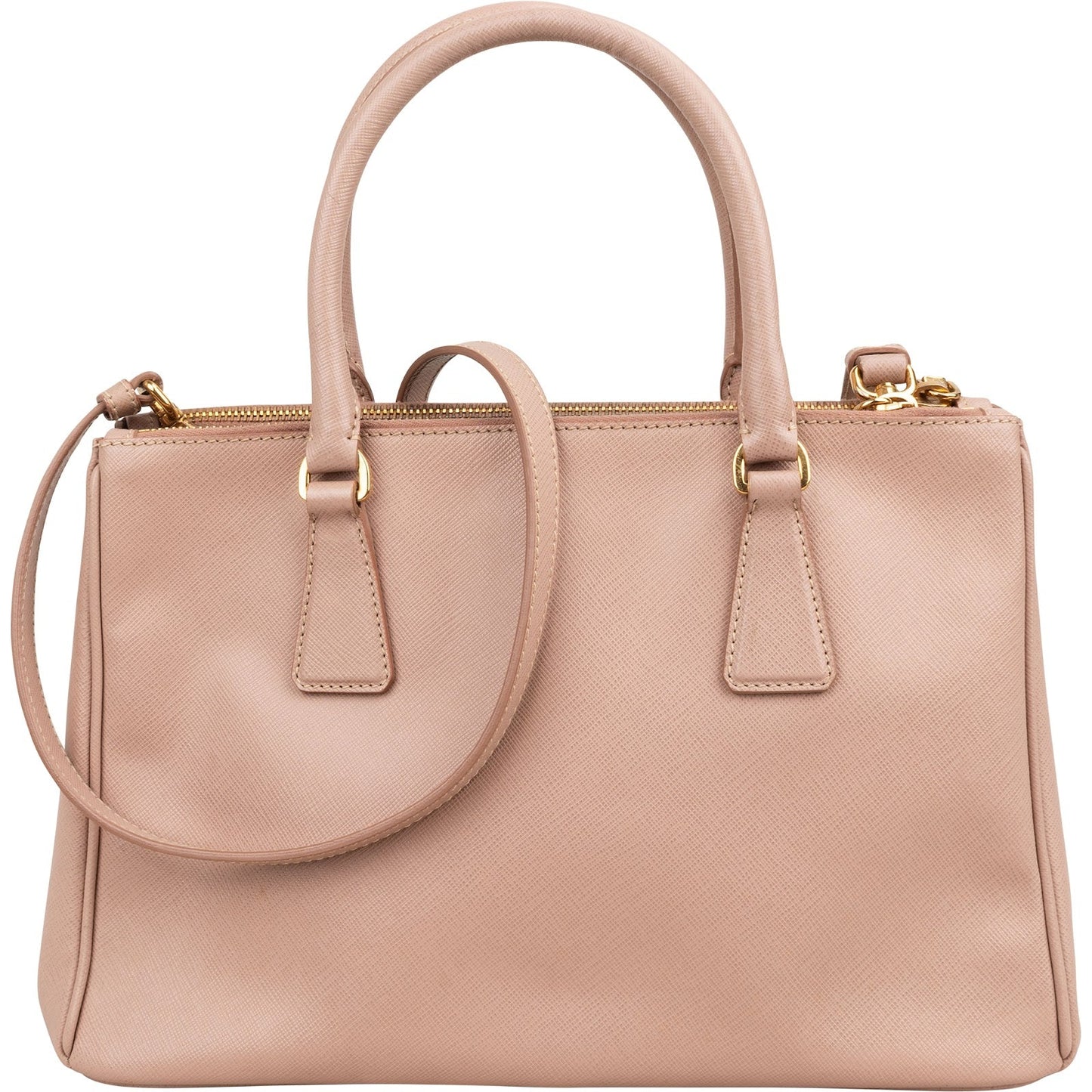 Prada Pink Saffiano Leather Galleria Handbag