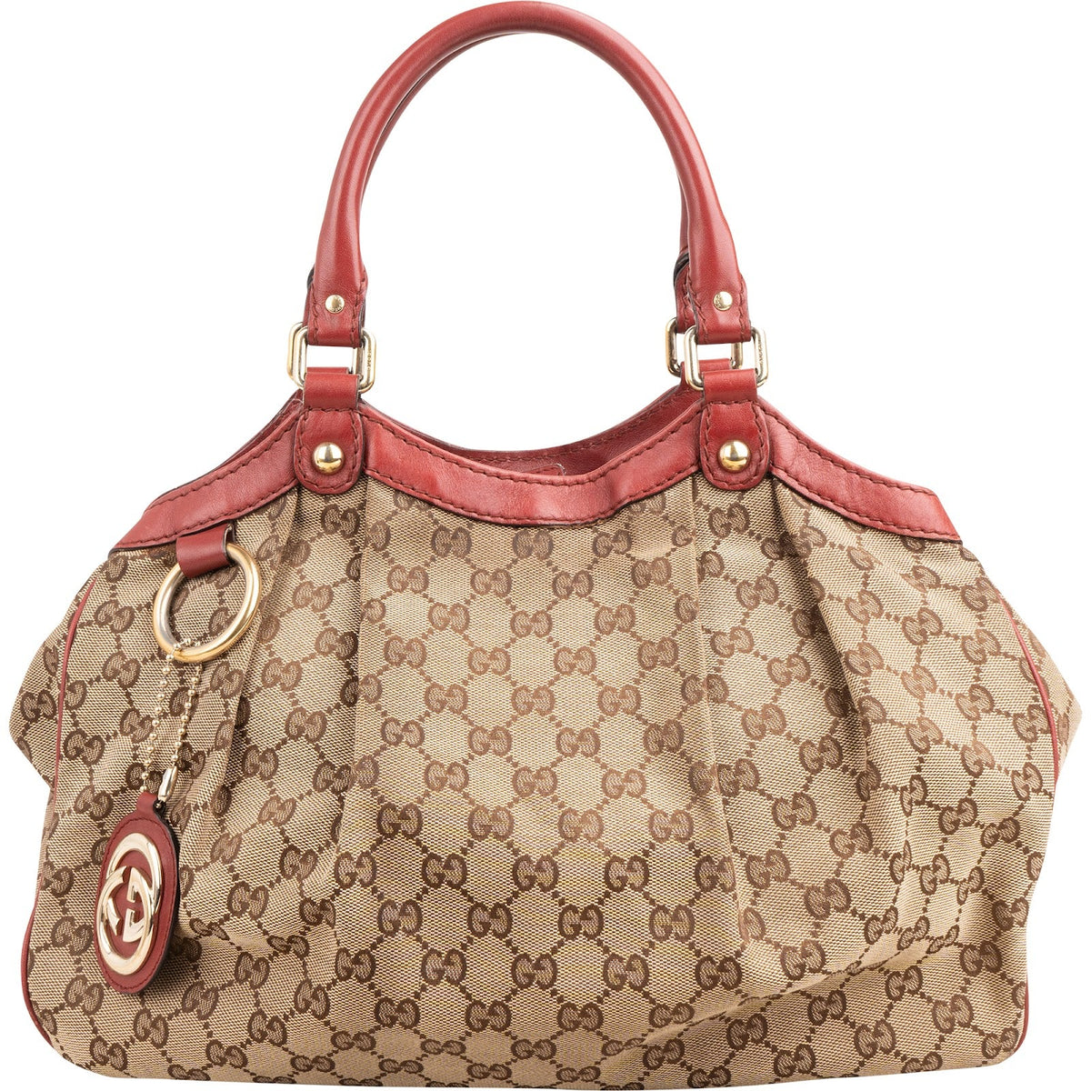 Gucci Monogram GG Canvas Sukey Tote Handbag