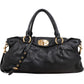 Miu Miu Vitelo Daino Turnlock Coffer Satchel Handbag