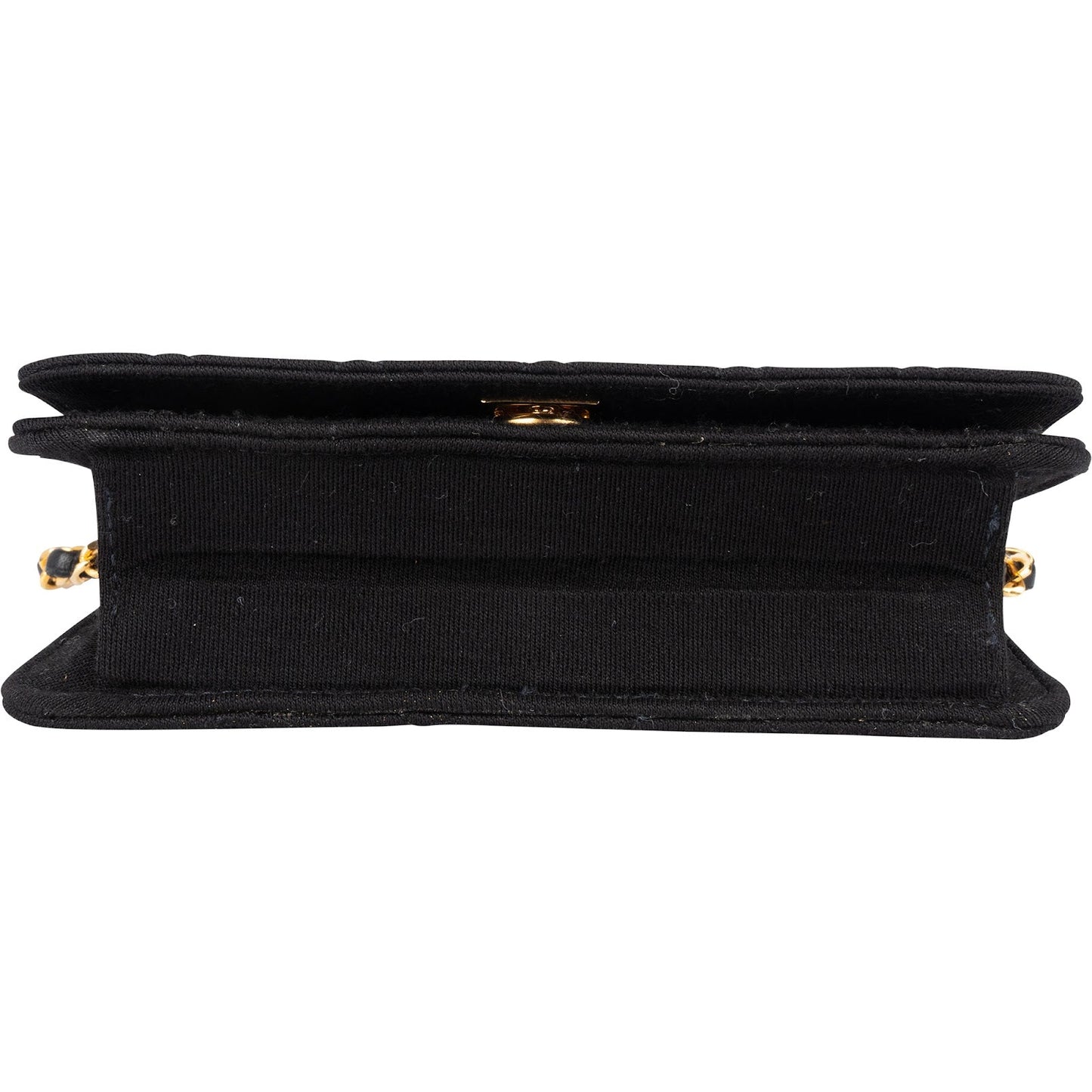 Chanel Quilted Cotton 24K Gold Single Flap Shoulder Bag