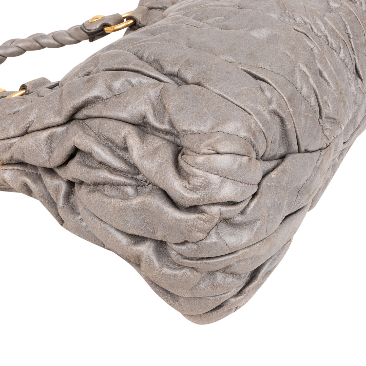 Miu Miu Matelassé Leather City Handbag