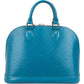 Louis Vuitton Blue Epi Leather Alma PM Handbag