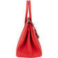 Hermès Rouge Garance Togo Leather Palladium Birkin 30 Handbag