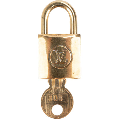 Louis Vuitton Vintage Gold Lock Schloss Padlock
