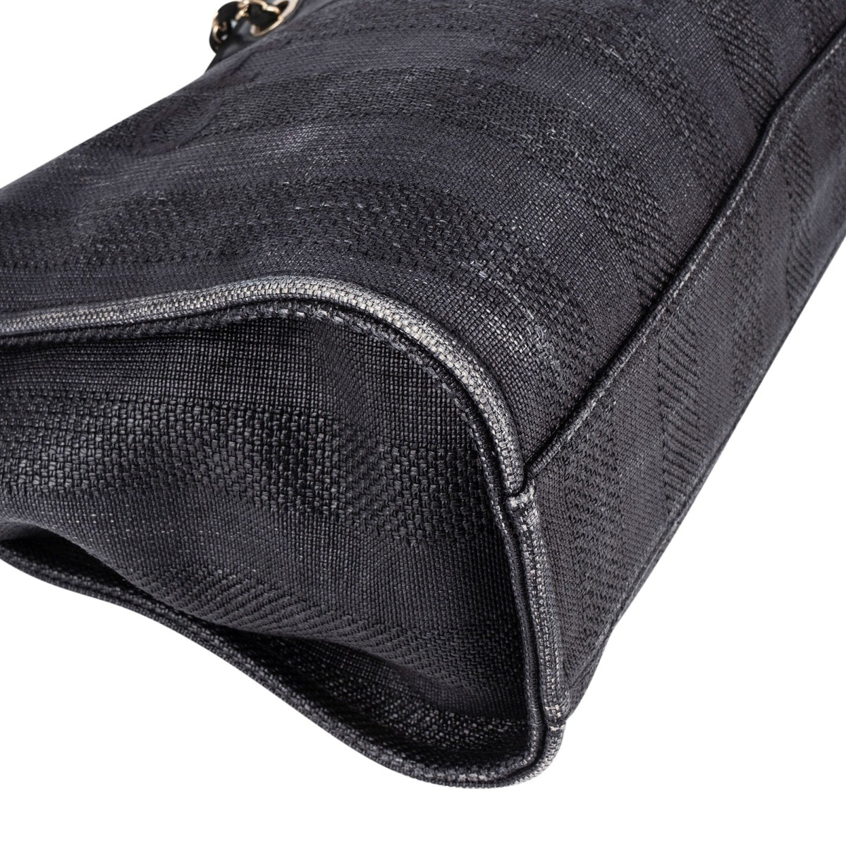 Chanel Bleu Tweed Deauville Tote Shoulder Bag