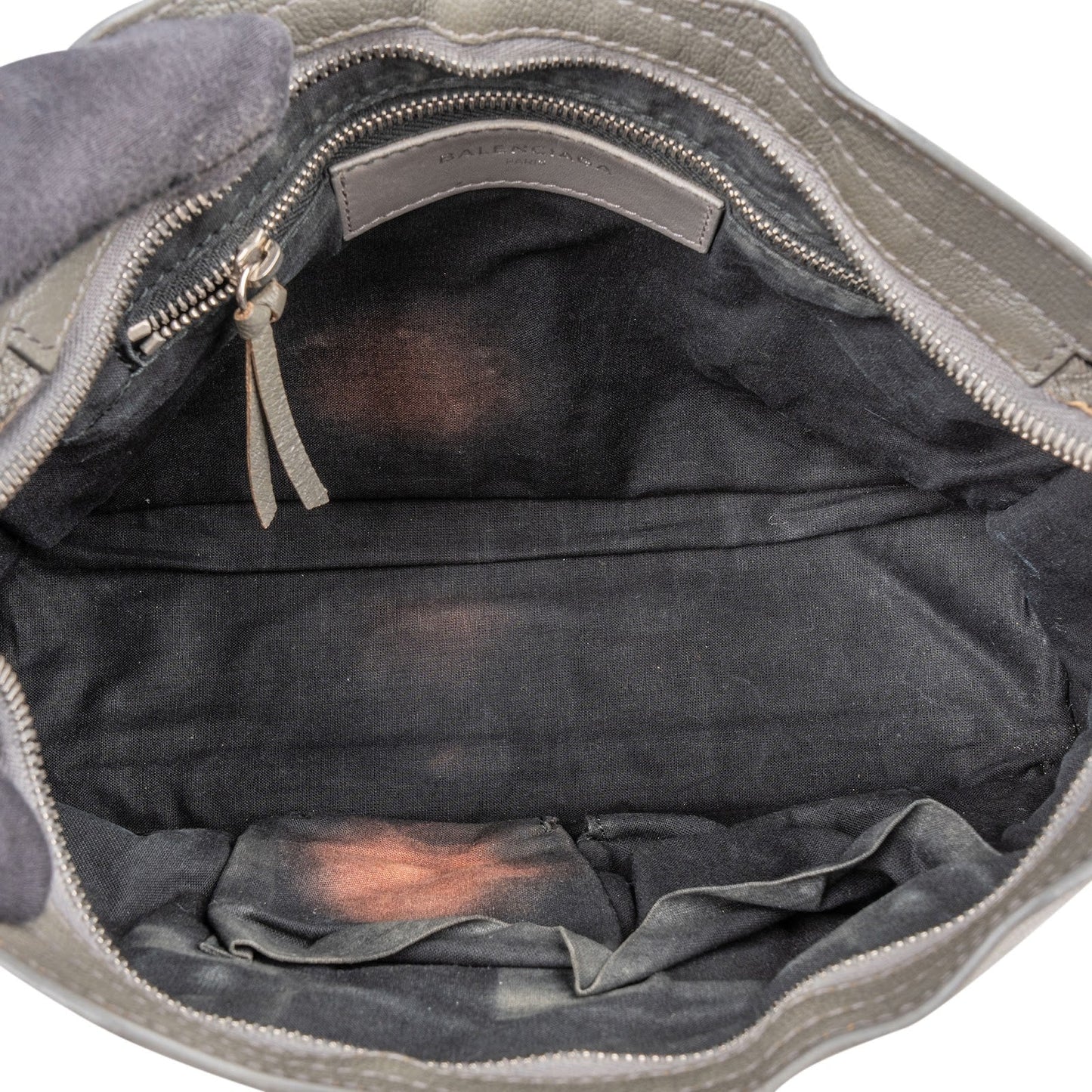 Balenciaga Classic Grey Leather City Handbag