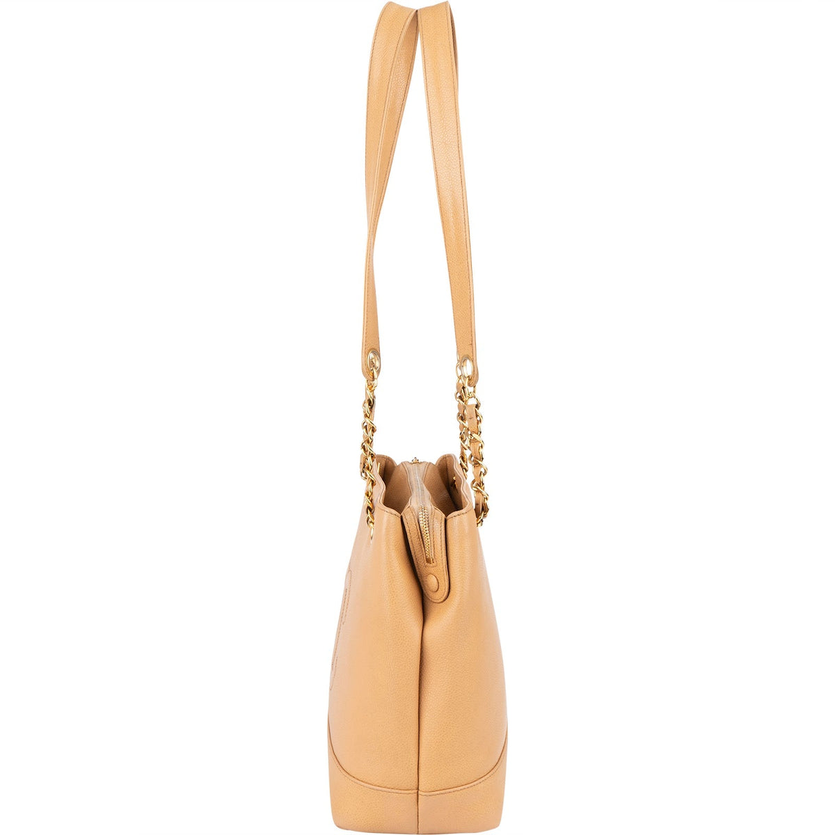 Chanel Caviar Leather CC Tote Shoulder Bag