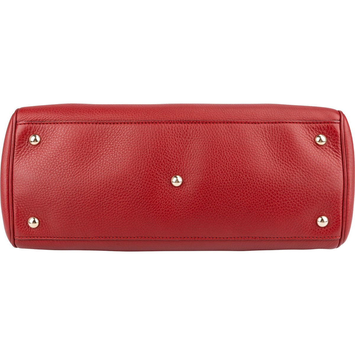 Gucci Grained Leather Bamboo Handle Tote Handbag