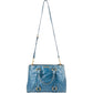 Miu Miu Blue Leather Vitello Lux Tote Handbag