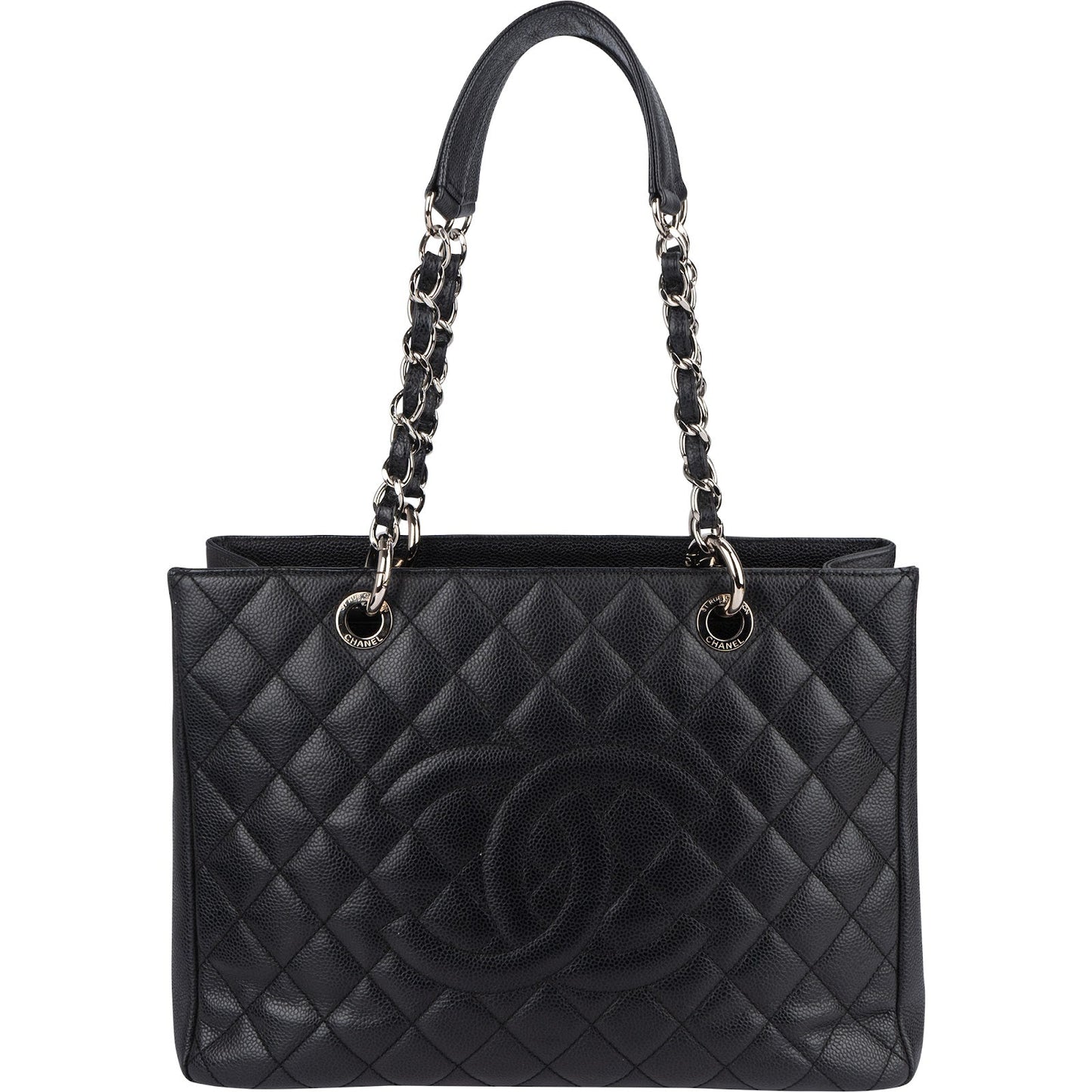 Chanel Quilted Caviar Leather Grand Shopping CC Handbag