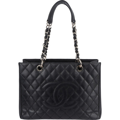 Chanel Quilted Caviar Leather Grand Shopping CC Handbag