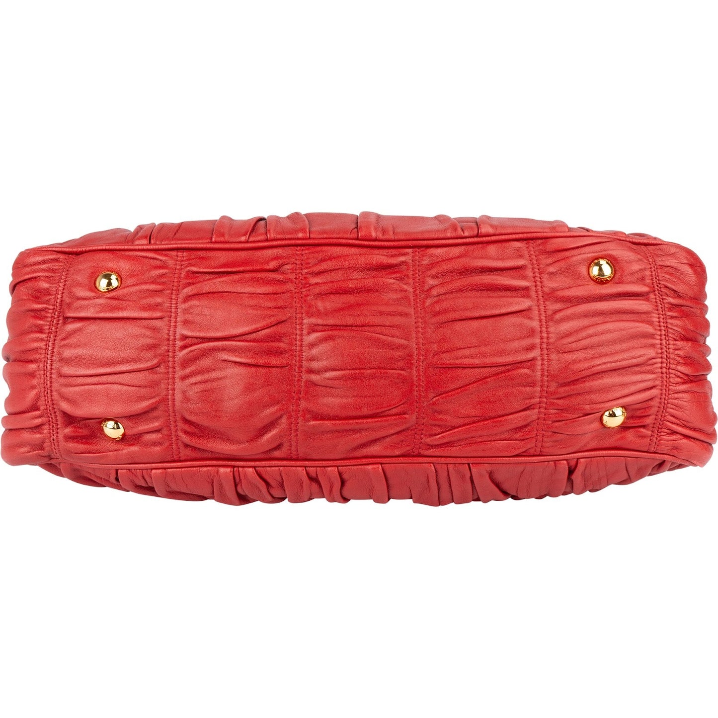 Prada Nappa Quilted Leather Bauletto Handbag