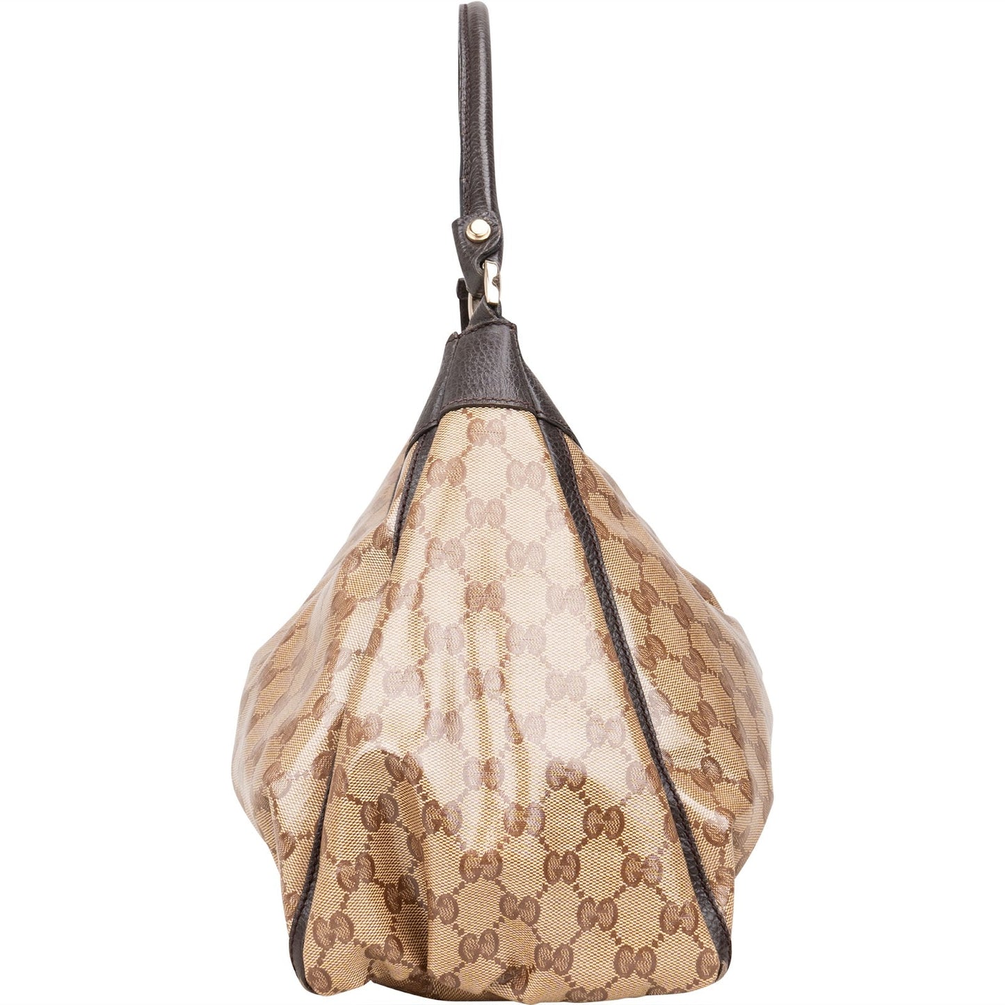 Gucci Monogram GG Patent Canvas Abbey Hobo Shoulder Bag