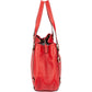Gucci Red Pebbled Leather D-Ring Handbag