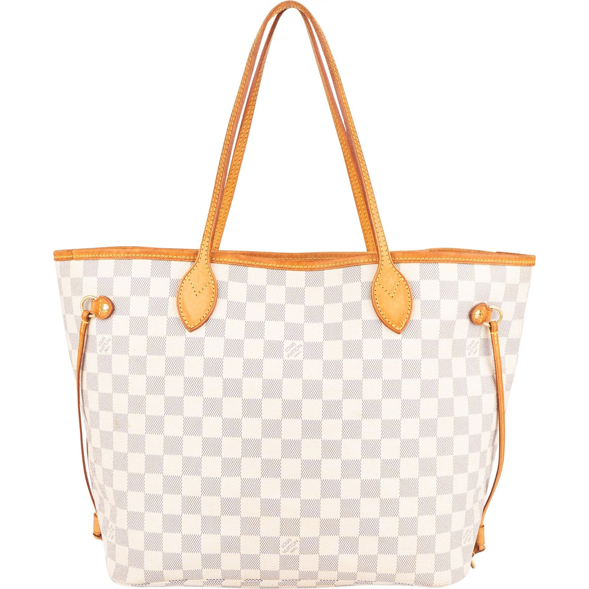 Louis Vuitton Monogram Damier Azur Canvas Neverfull MM Shoulder Bag
