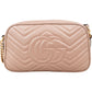 Gucci Matelassé Leather GG Marmont Camera Crossbody Bag