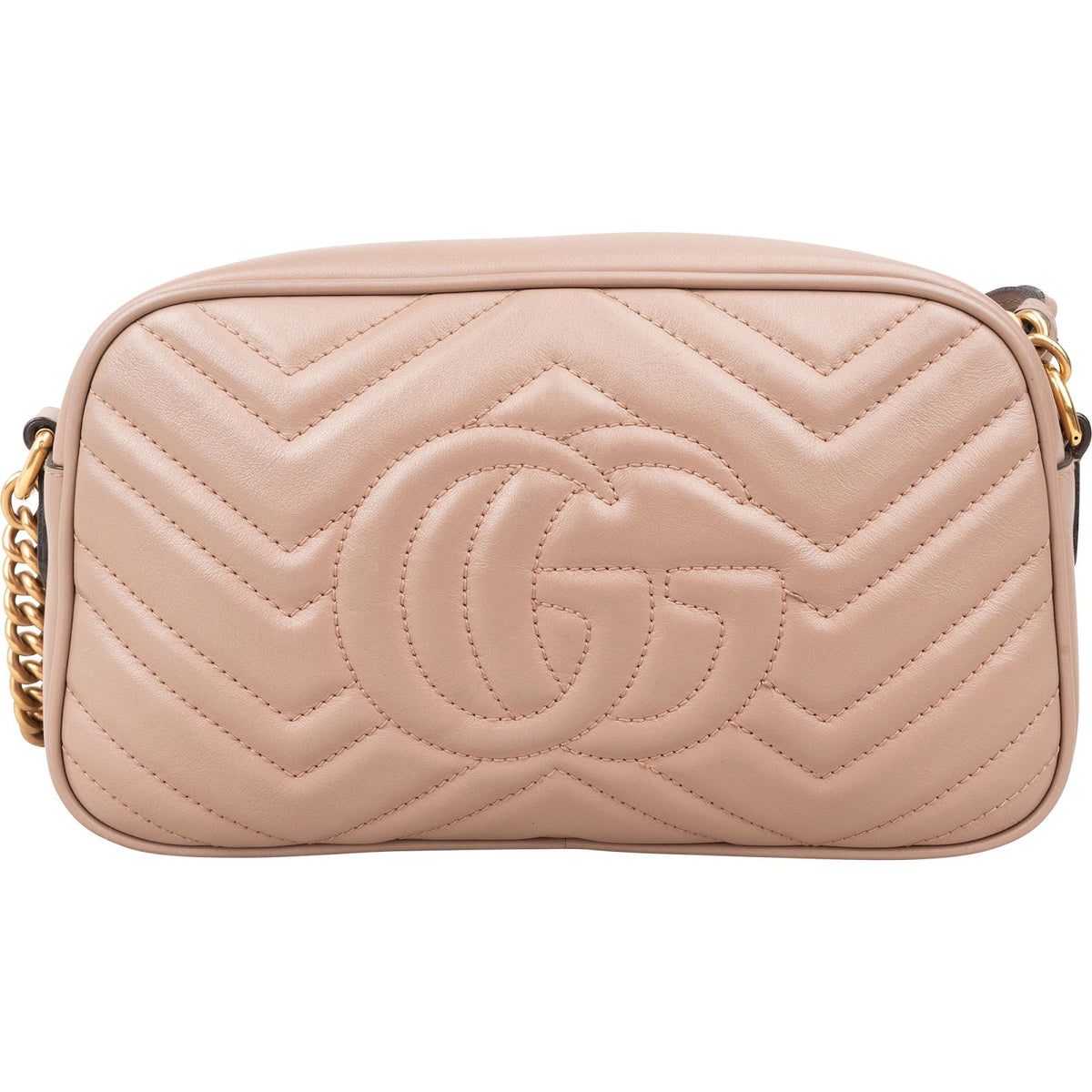 Gucci Matelassé Leather GG Marmont Camera Crossbody Bag