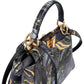 Fendi Marbled Leather Peekaboo Mini Handbag