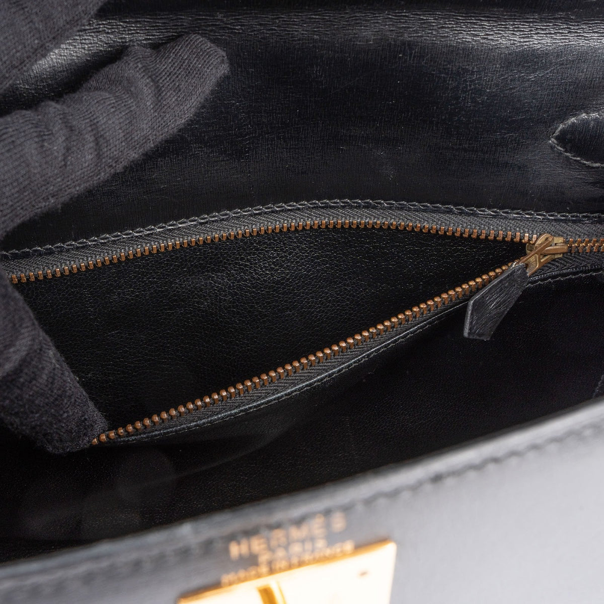 Hermès Box Calf Sellier Kelly 28 Handbag