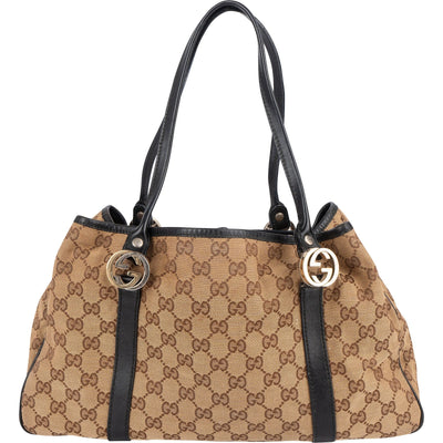 Gucci Monogram GG Interlocking Shoulder Bag