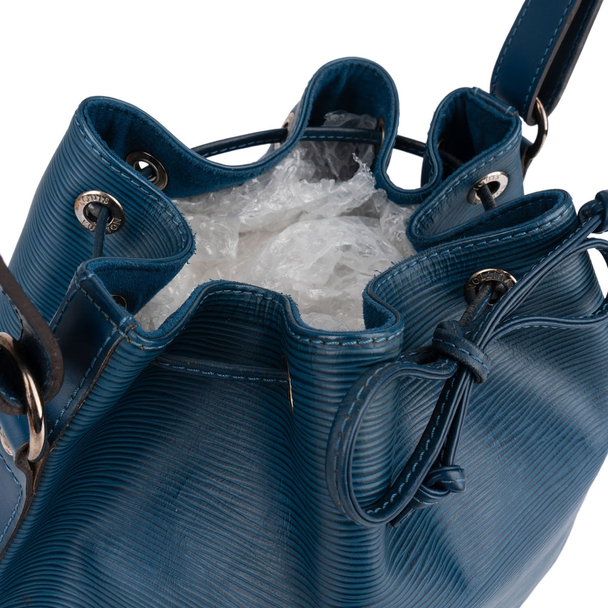 Louis Vuitton Blue Epi Leather NM Sac Noe Petit Shoulder Bag