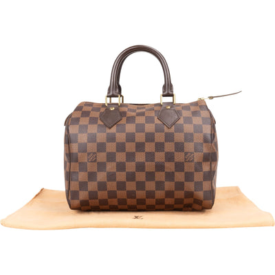 Louis Vuitton Monogram Damier Ebene Speedy 25 Handbag