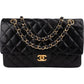 Chanel Medium Double Flap aus gestepptem Lammleder – Vorderansicht