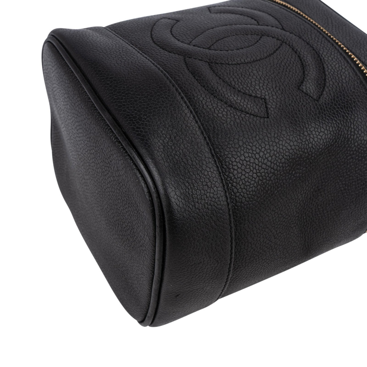 Chanel Caviar Leather CC Vanity Case Handbag
