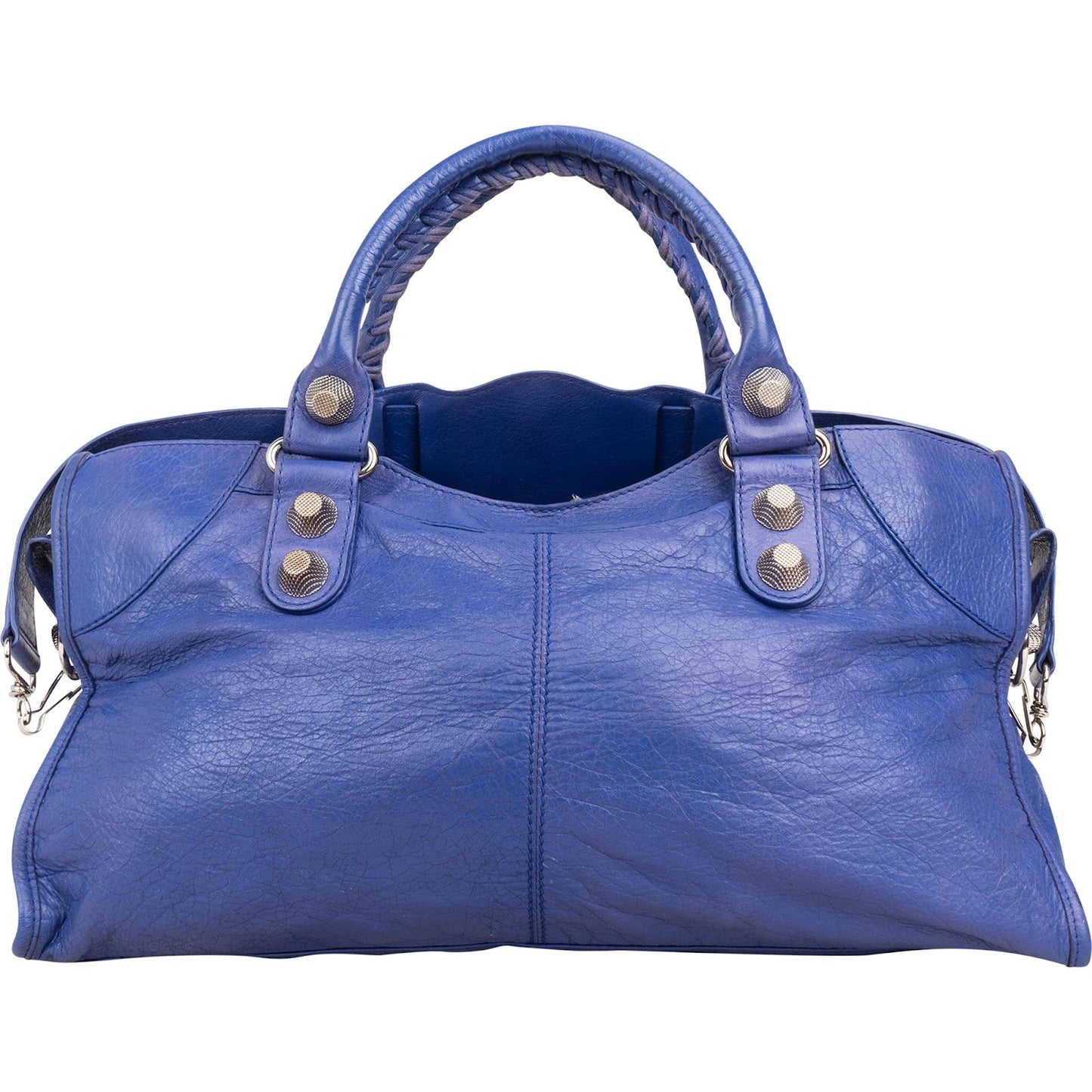 Balenciaga Blue Leather Giant City Handbag
