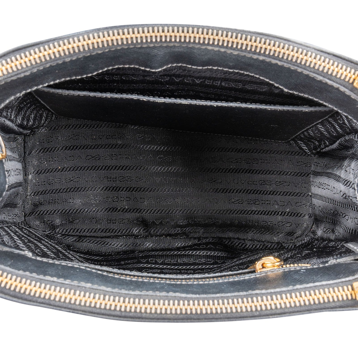 Prada Small Galleria aus schwarzem Saffiano-Leder – Ansicht 8