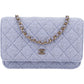 Chanel Quilted Tweed Wallet on Chain Crossbody Bag