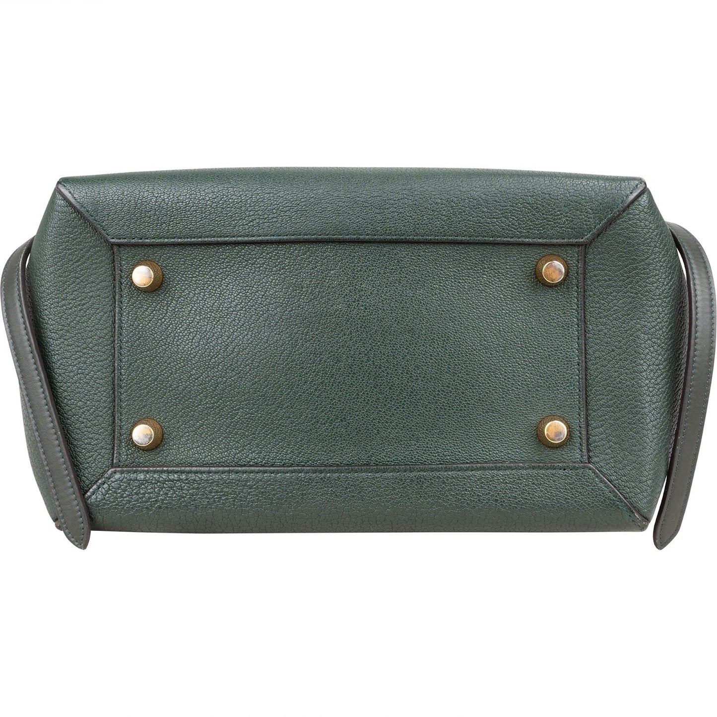 Celine Dark Green Leather Belt Handbag