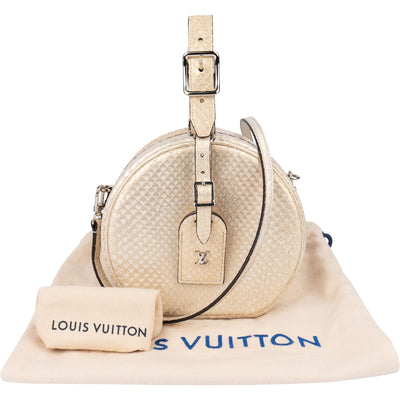 Louis Vuitton Python Leather Nano Boite Chapeau Crossbody Bag