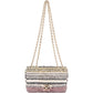 Chanel Sequin Multicolor Striped Small Single Flap Crossbody Bag
