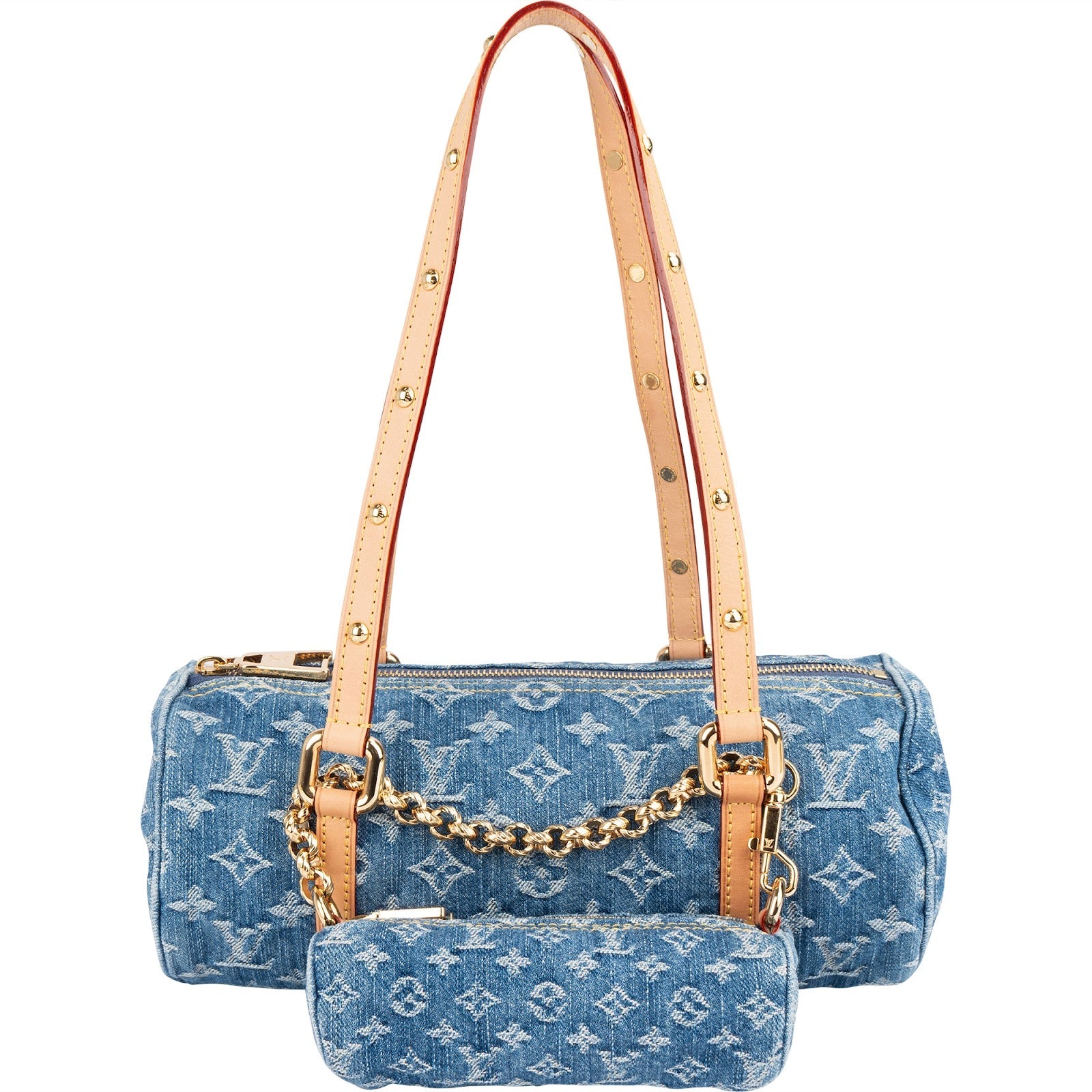 Louis Vuitton Monogram Denim Papillon Set Handbag