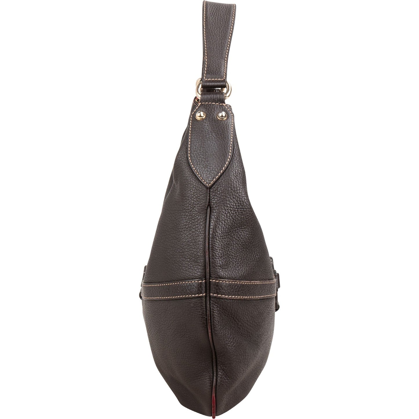 Gucci Pebbled Leather Interlocking G Hobo Shoulder Bag