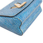Louis Vuitton Blue Epi Leather Bicolor Twist Crossbody Bag