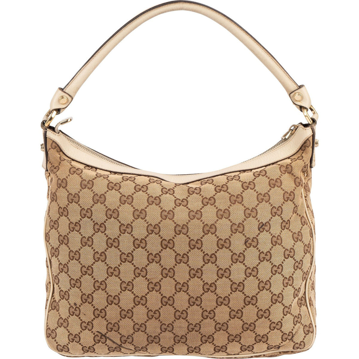 Gucci Monogram GG Abbey Double Pocket Hobo Shoulder Bag