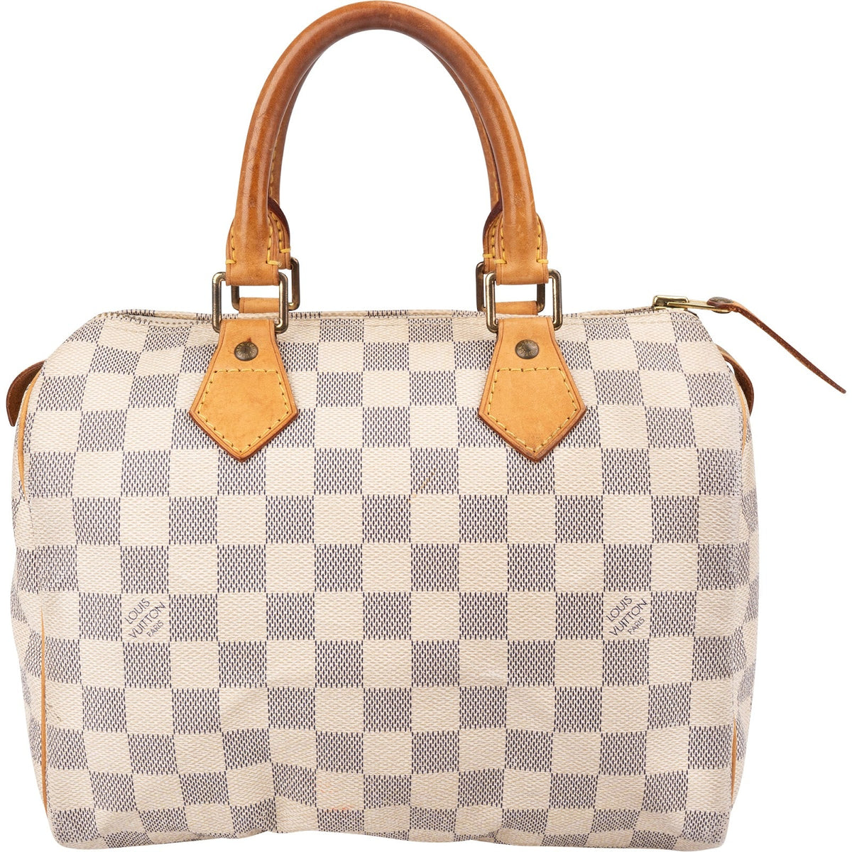 Louis Vuitton Speedy 25 aus Damier Azur Canvas – Vorderansicht