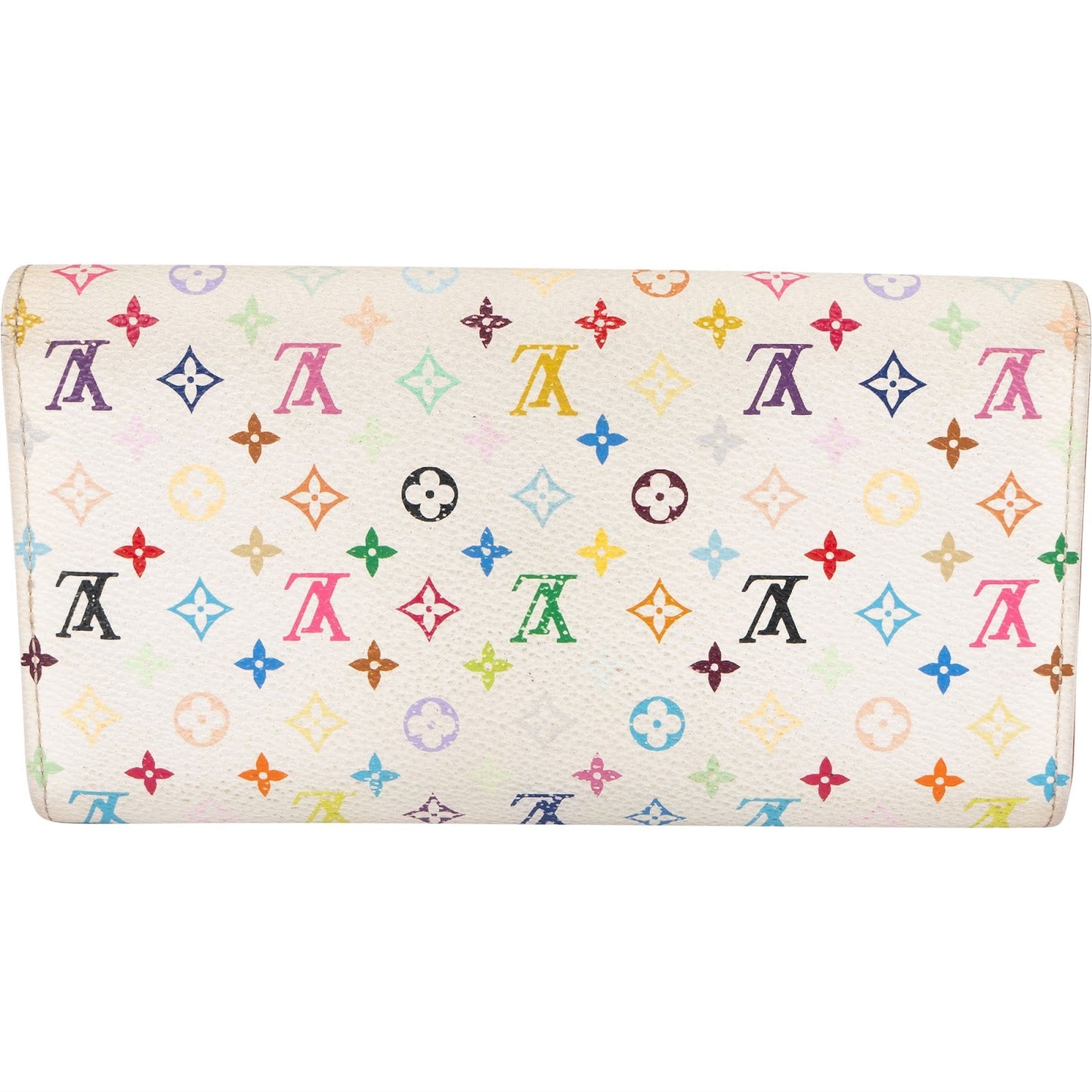 Louis Vuitton Canvas Monogram Murakami Multicolor Sarah Wallet