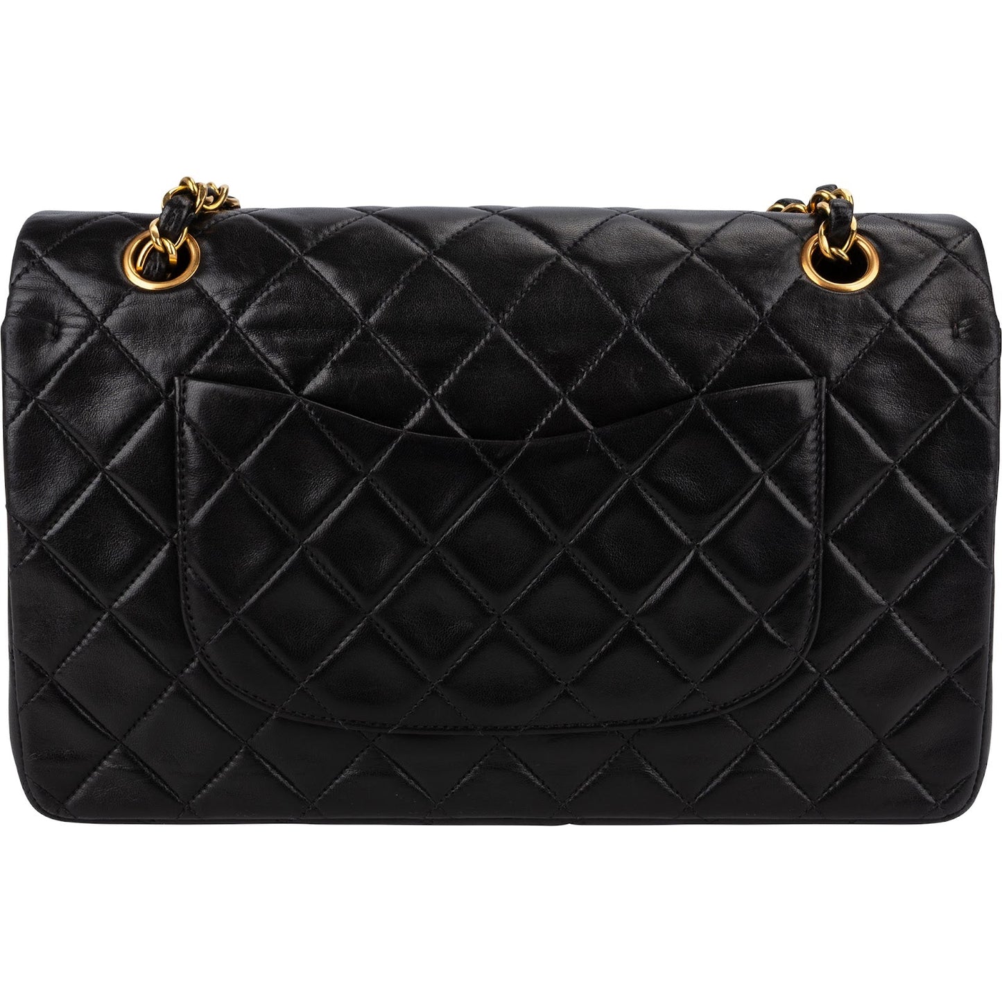 Chanel Quilted Lambskin 24K Gold Medium Double Flap Shoulder Bag