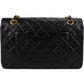 Chanel Quilted Lambskin 24K Gold Medium Double Flap Shoulder Bag