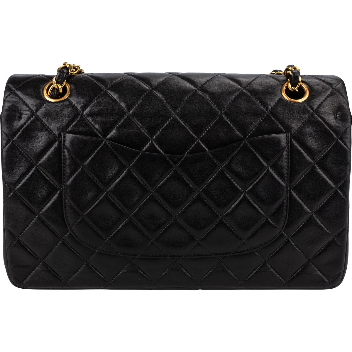 Chanel Quilted Lambskin 24K Gold Medium Double Flap Shoulder Bag